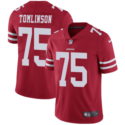 San Francisco 49ers Limited Red Men Laken Tomlinson Home NFL Jersey #75 Vapor Untouchable->san francisco 49ers->NFL Jersey